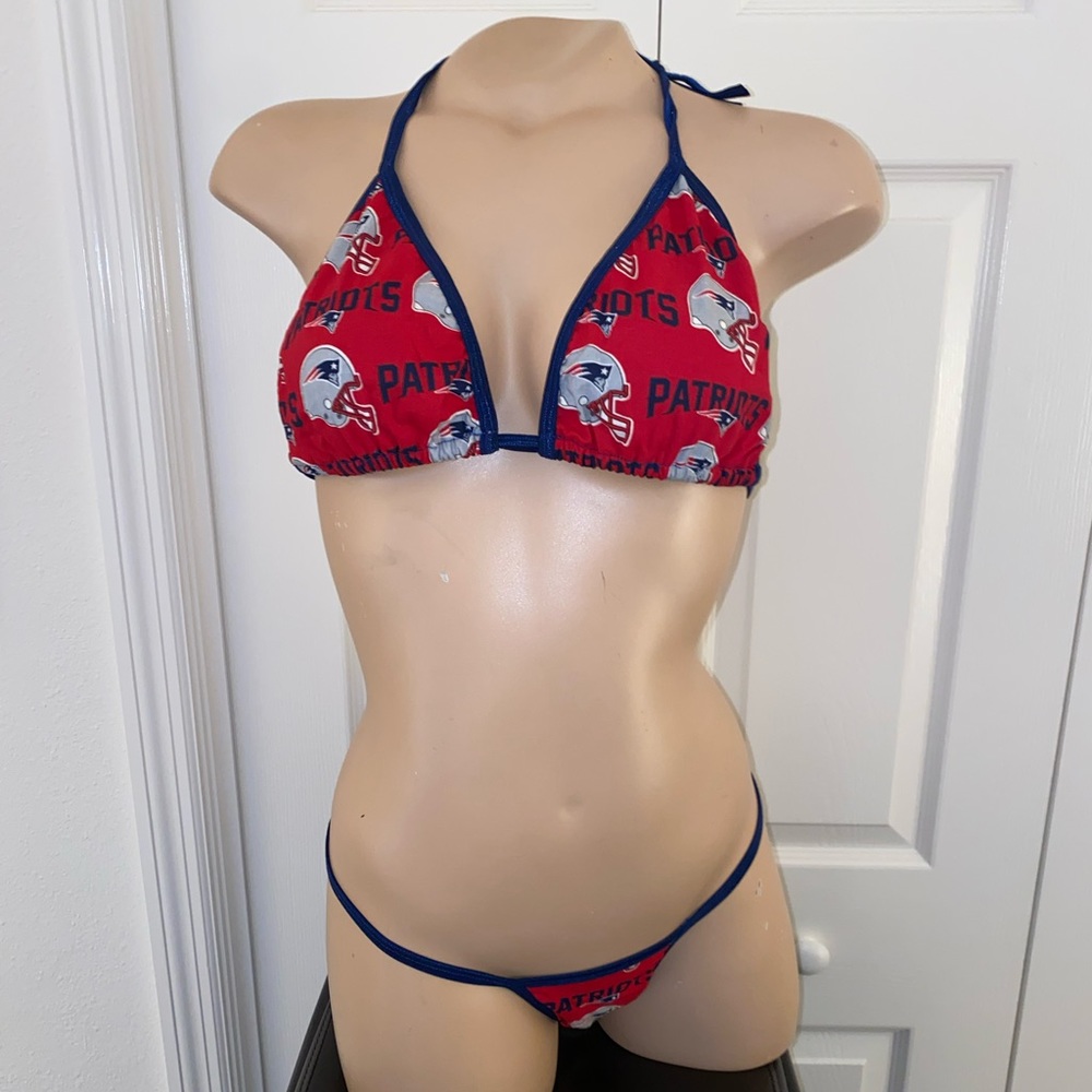 Custom Patriots red bikini